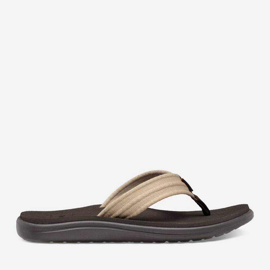 Japonki Teva Voya Flip Płócienne Beżowe | 8730638