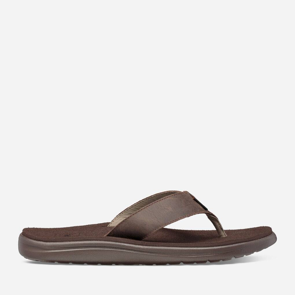 Japonki Teva Voya Flip Skórzane Czekolada | 3419487