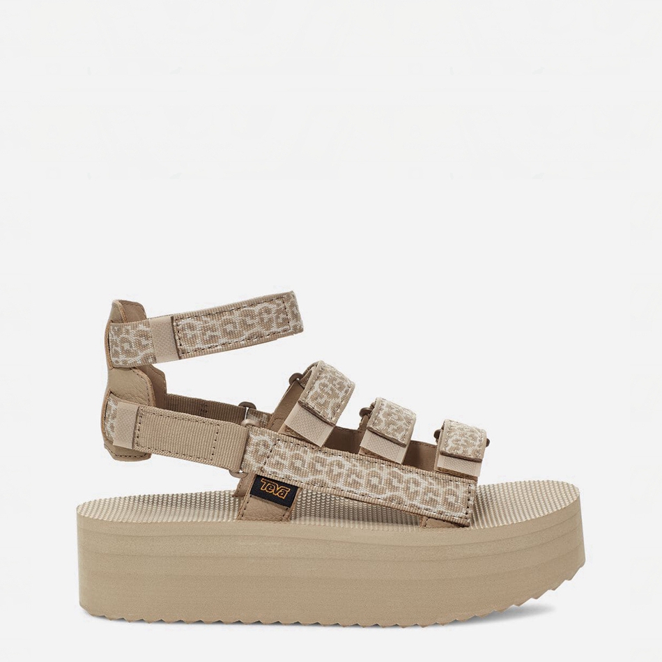 Sandały na Platformie Teva Flatform Mevia Khaki | 1829849