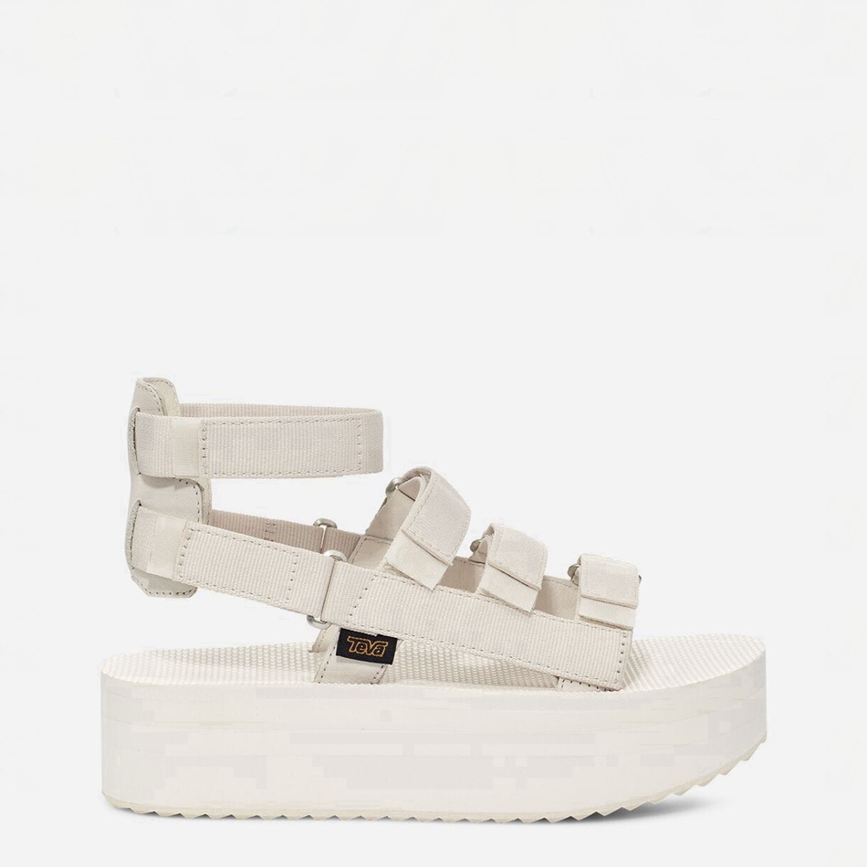 Sandały na Platformie Teva Flatform Mevia Białe | 2497509
