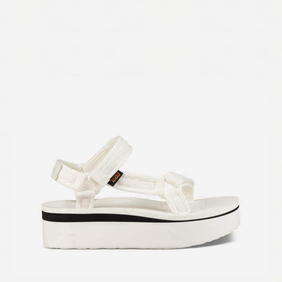 Sandały na Platformie Teva Flatform Universal Mesh Print Białe | 2723141