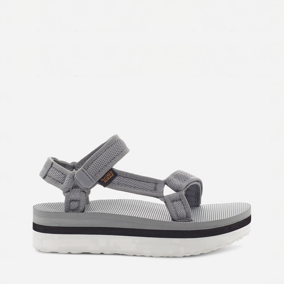 Sandały na Platformie Teva Flatform Universal Mesh Print Szare | 2909325