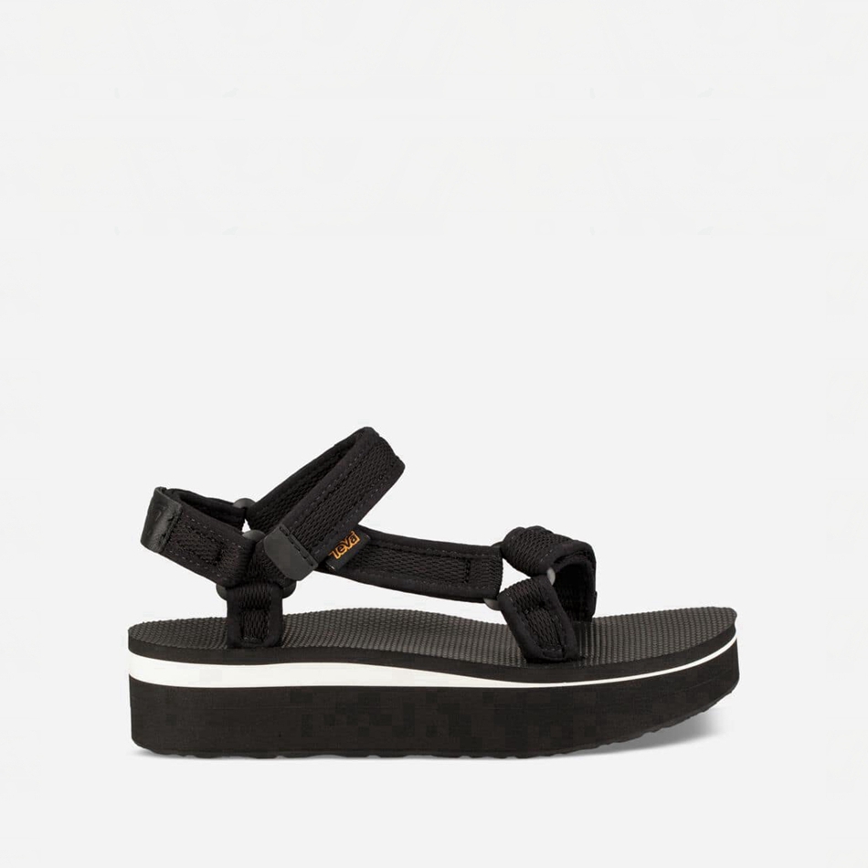 Sandały na Platformie Teva Flatform Universal Mesh Print Czarne | 3390192