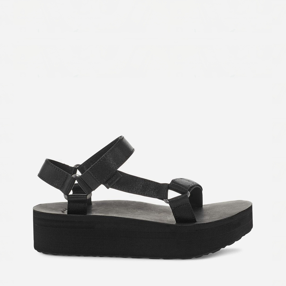 Sandały na Platformie Teva Flatform Universal Satin Czarne | 5078634