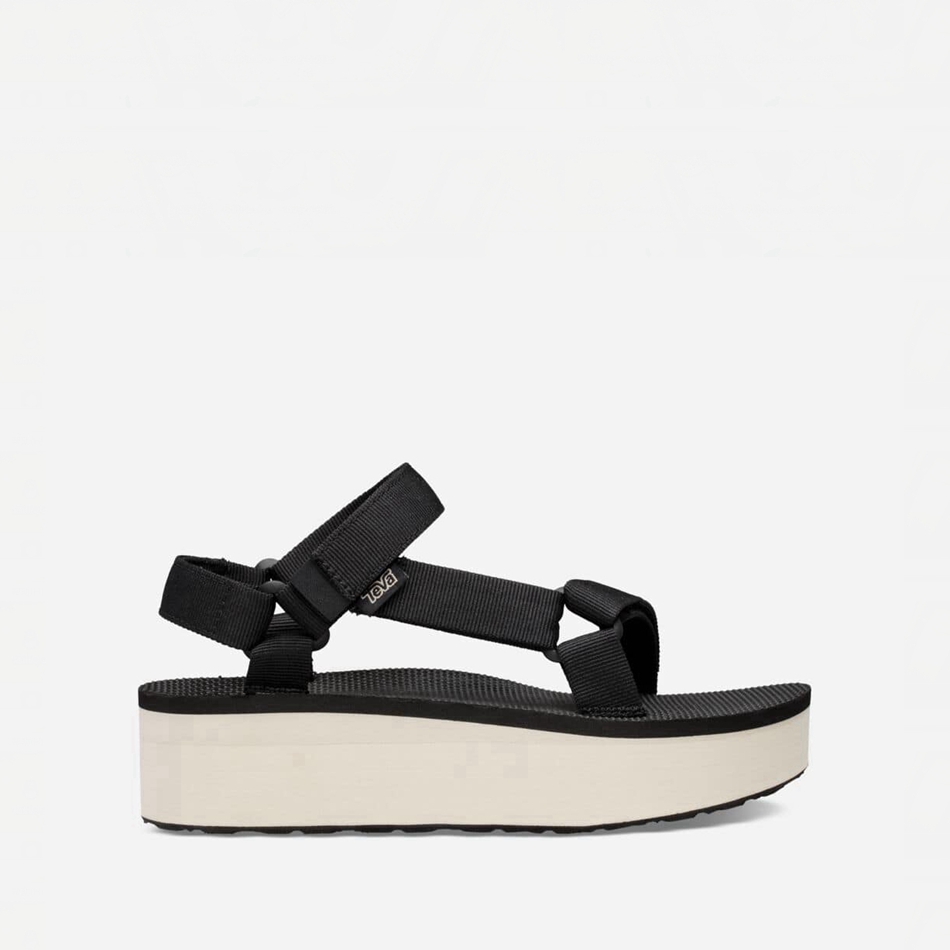 Sandały na Platformie Teva Flatform Universal Czarne | 7180359