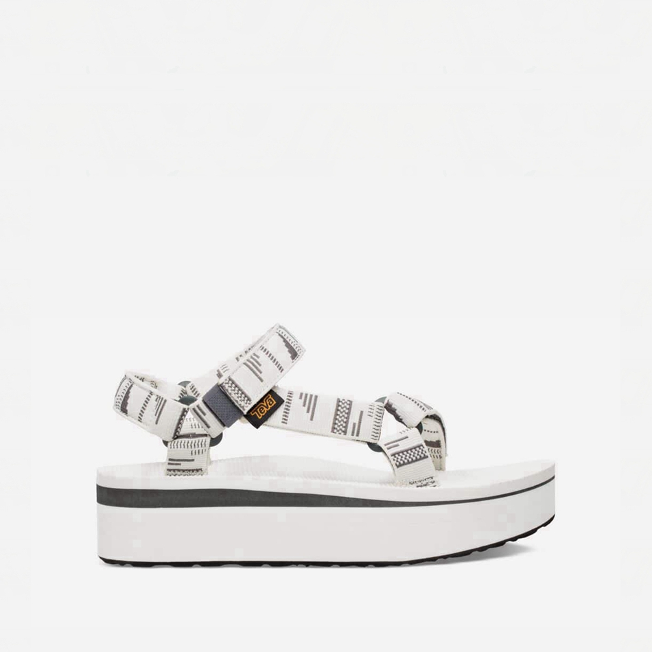 Sandały na Platformie Teva Flatform Universal Białe | 7444595