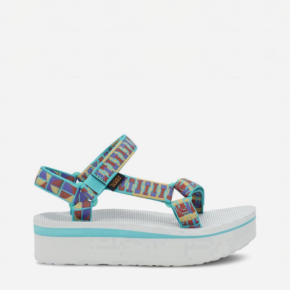 Sandały na Platformie Teva Flatform Universal Turkusowe | 9496903
