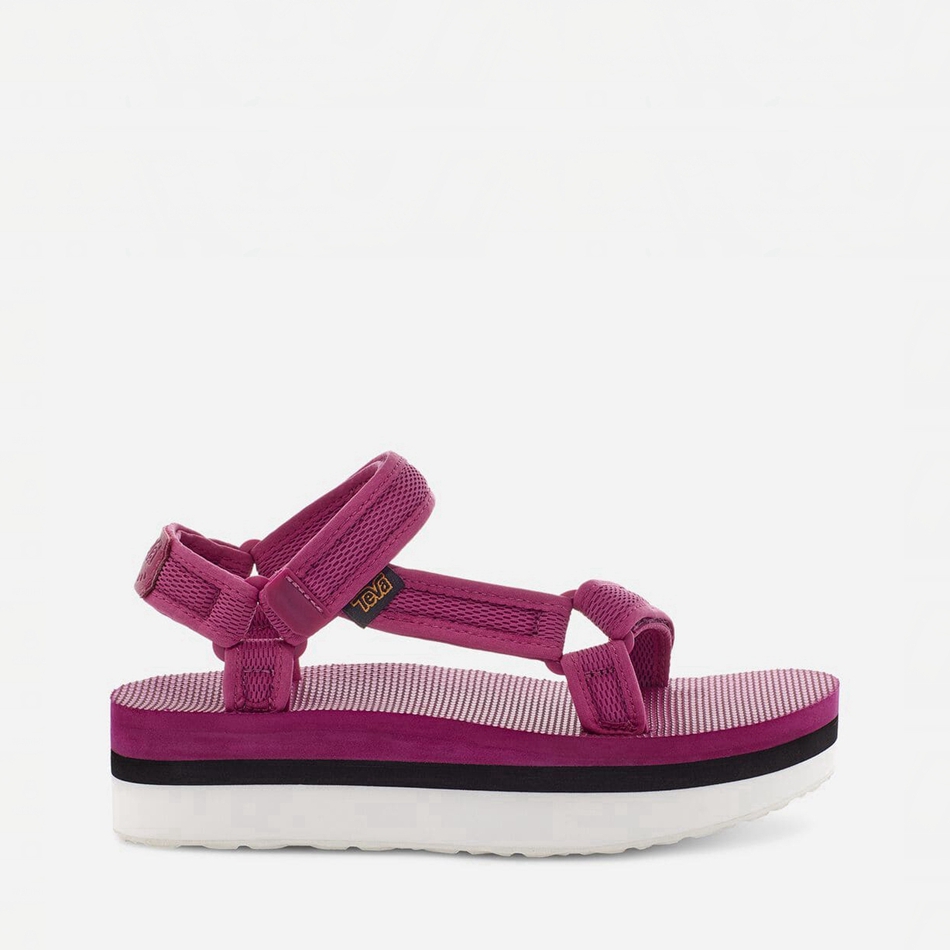 Sandały na Platformie Teva Flatform Universal Mesh Print Różowe | 9841322