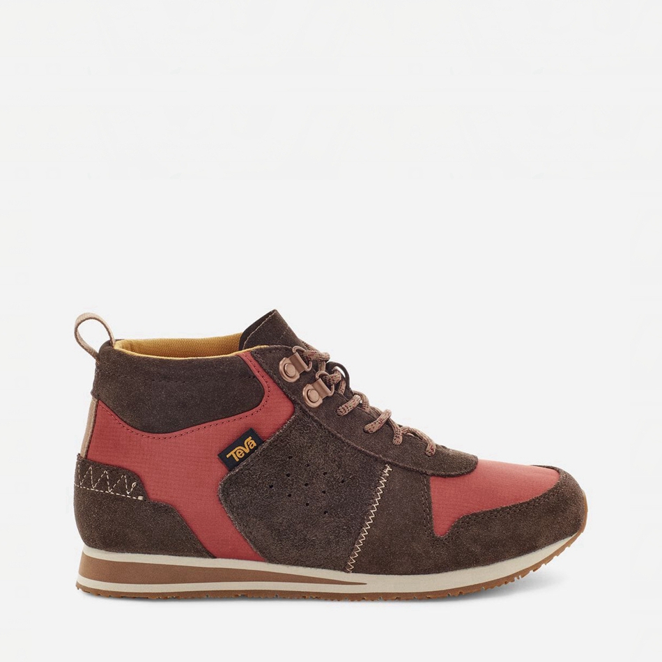 Trampki Teva Highside '84 Mid Ciemny Brązowe | 7204232